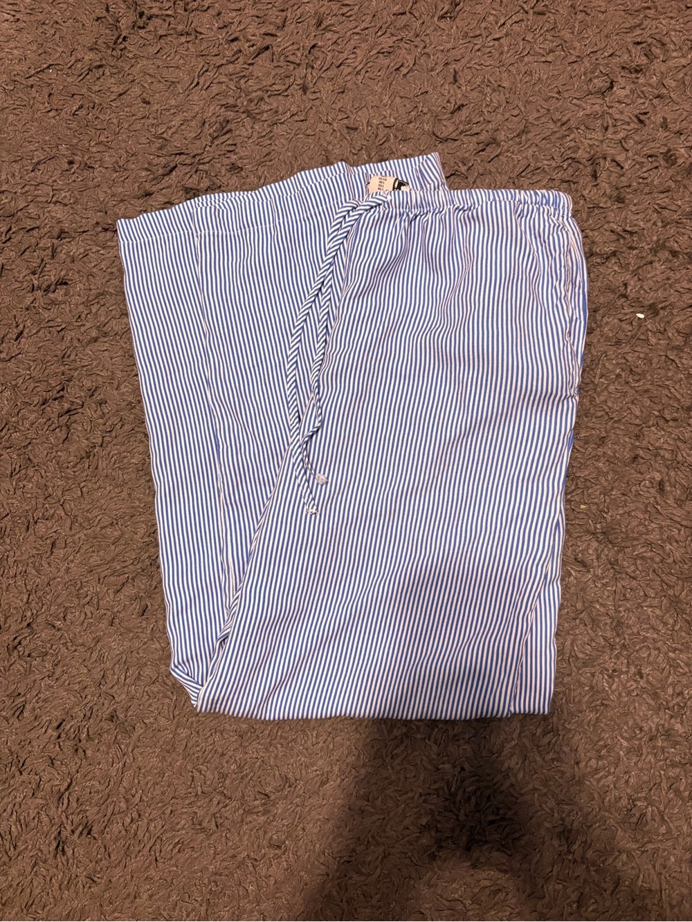 Sincerely Jules Blue and White Pinstripe Drawstring Pants